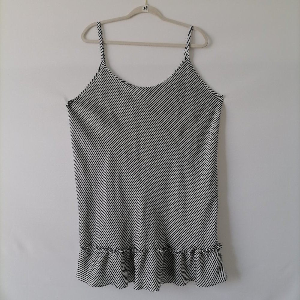 Morgan Taylor Womens Striped Intimates spaghetti Straps Babydoll Dress Size XL